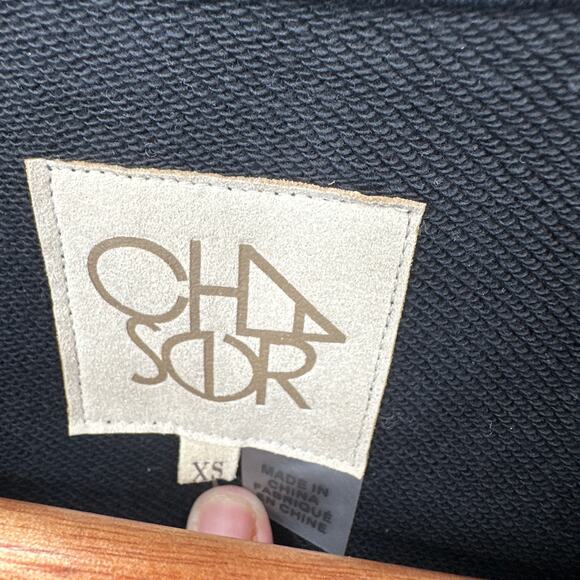 CHASER x EVEREVE NWT Puff Sleeve Zipper Front Jumpsuit in Black // XS - Picture 9 of 15